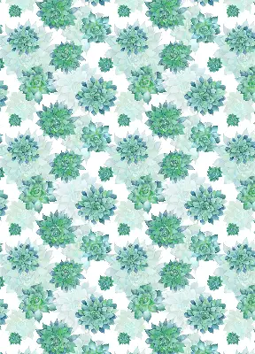 Fensterrollo mit grünem Blumenmuster
