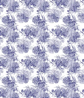 Fensterrollo für den Innenbereich mit blauem Blumenstrauß Motiv