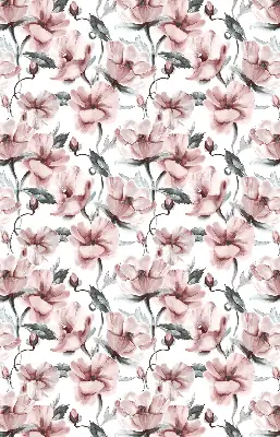 Rollo Fenster mit Motiv blühender Rosen