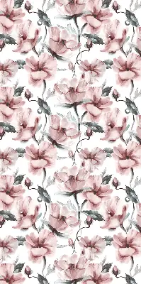 Rollo Fenster mit Motiv blühender Rosen