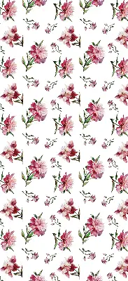 Fensterrollo für den Innenbereich mit Motiv einer rosa Blume