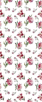 Fensterrollo für den Innenbereich mit Motiv einer rosa Blume