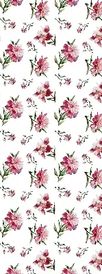 Fensterrollo für den Innenbereich mit Motiv einer rosa Blume