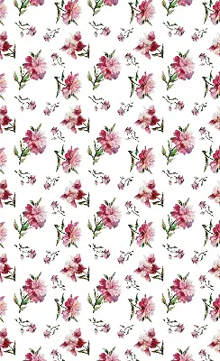 Fensterrollo für den Innenbereich mit Motiv einer rosa Blume