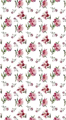 Fensterrollo für den Innenbereich mit Motiv einer rosa Blume