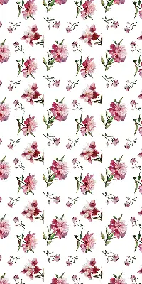 Fensterrollo für den Innenbereich mit Motiv einer rosa Blume
