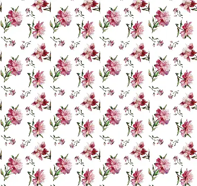 Fensterrollo für den Innenbereich mit Motiv einer rosa Blume