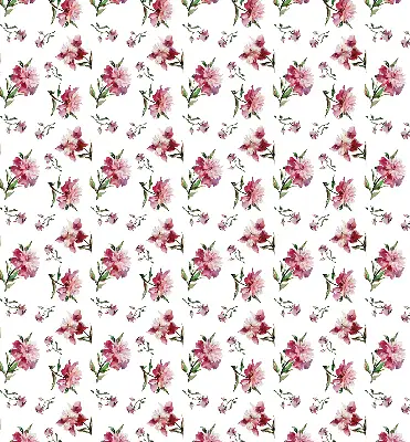 Fensterrollo für den Innenbereich mit Motiv einer rosa Blume