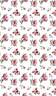 Fensterrollo für den Innenbereich mit Motiv einer rosa Blume