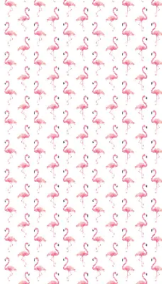 Fensterrollo mit Flamingomotiv