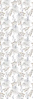 Fensterrollo mit Motiv blühender weißer Blumen