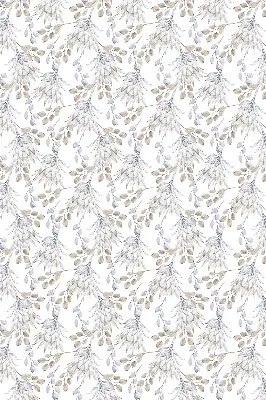 Fensterrollo mit Motiv blühender weißer Blumen