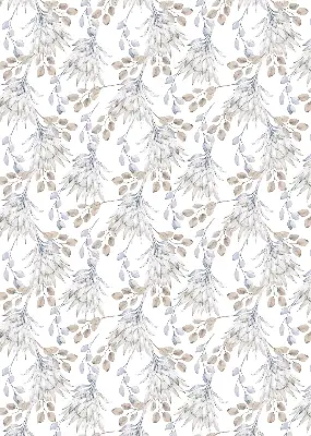 Fensterrollo mit Motiv blühender weißer Blumen