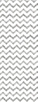 Fensterrollo mit grauem Zickzackmuster