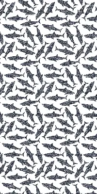 Fensterrollo für den Innenbereich mit Haifisch Motiv