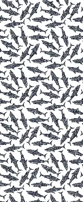 Fensterrollo für den Innenbereich mit Haifisch Motiv