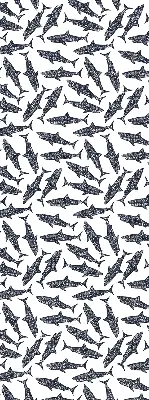 Fensterrollo für den Innenbereich mit Haifisch Motiv