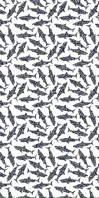 Fensterrollo für den Innenbereich mit Haifisch Motiv