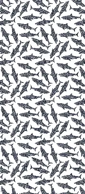 Fensterrollo für den Innenbereich mit Haifisch Motiv
