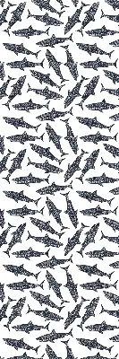 Fensterrollo für den Innenbereich mit Haifisch Motiv