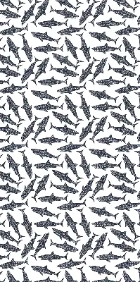 Fensterrollo für den Innenbereich mit Haifisch Motiv