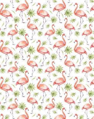 Fensterrollo für den Innenbereich mit Motiv von Flamingos und Blättern