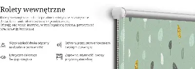 Fensterrollo für den Innenbereich mit Motiv bunter Bäume
