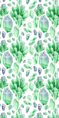 Fensterrollo für den Innenbereich in der Farbe Grüne Kristalle