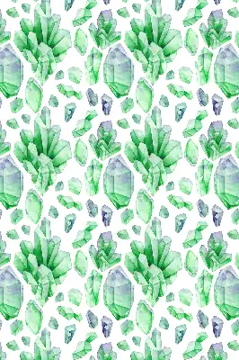 Fensterrollo für den Innenbereich in der Farbe Grüne Kristalle