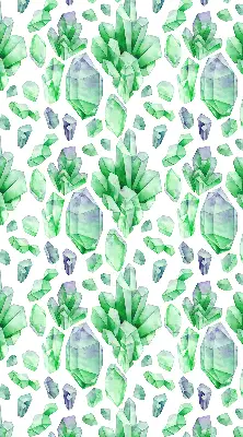 Fensterrollo für den Innenbereich in der Farbe Grüne Kristalle
