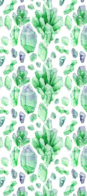 Fensterrollo für den Innenbereich in der Farbe Grüne Kristalle