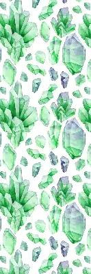 Fensterrollo für den Innenbereich in der Farbe Grüne Kristalle