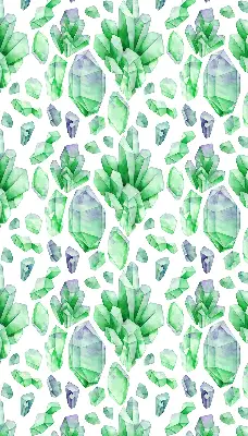 Fensterrollo für den Innenbereich in der Farbe Grüne Kristalle