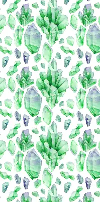Fensterrollo für den Innenbereich in der Farbe Grüne Kristalle