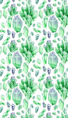 Fensterrollo für den Innenbereich in der Farbe Grüne Kristalle