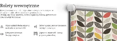 Rollo mit buntem Blättermotiv