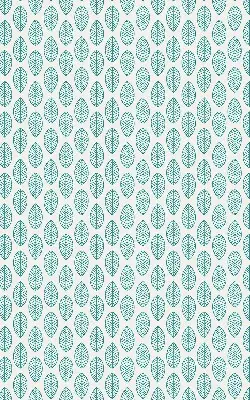Rollo mit blauem Blattmotiv