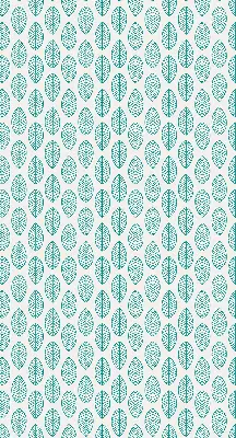 Rollo mit blauem Blattmotiv