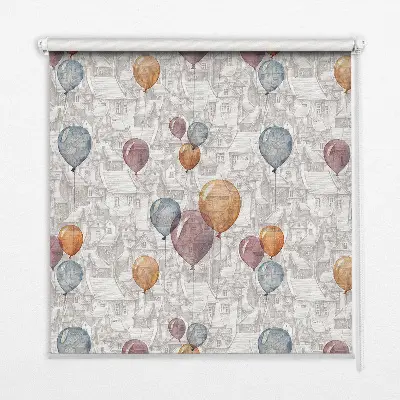 Fensterrollo mit Ballonmotiv