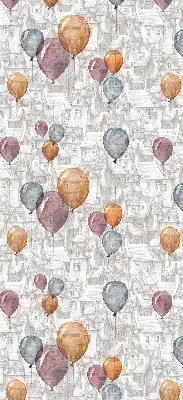 Fensterrollo mit Ballonmotiv
