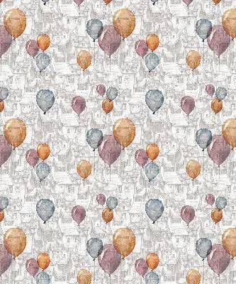 Fensterrollo mit Ballonmotiv