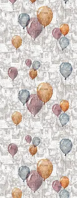Fensterrollo mit Ballonmotiv