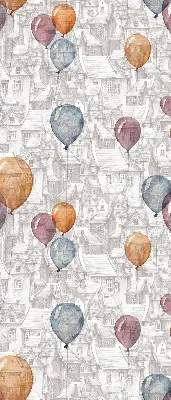Fensterrollo mit Ballonmotiv