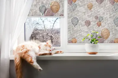 Fensterrollo mit Ballonmotiv