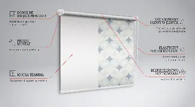 Fensterrollo für den Innenbereich mit buntem Sternenmotiv