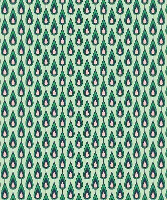 Rollo Fenster mit Motiv einer gezeichneten Avocado