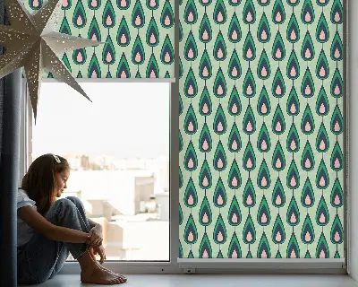 Rollo Fenster mit Motiv einer gezeichneten Avocado