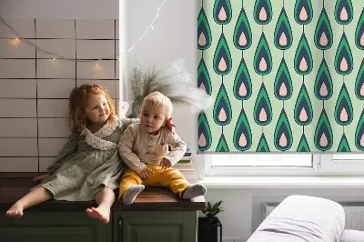 Rollo Fenster mit Motiv einer gezeichneten Avocado