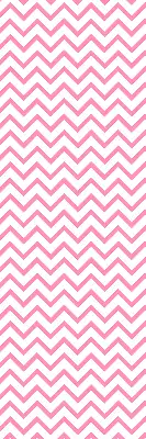 Fensterrollo innen mit horizontalem rosa Zickzackmuster