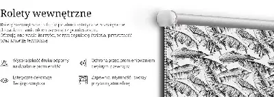 Rollo mit Farnblattmotiv